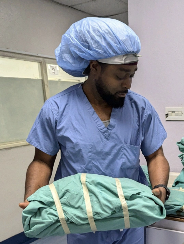 man in scrubs
