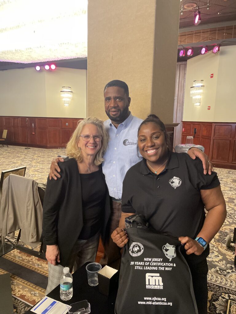 Angela Lewellyn (left) with colleagues